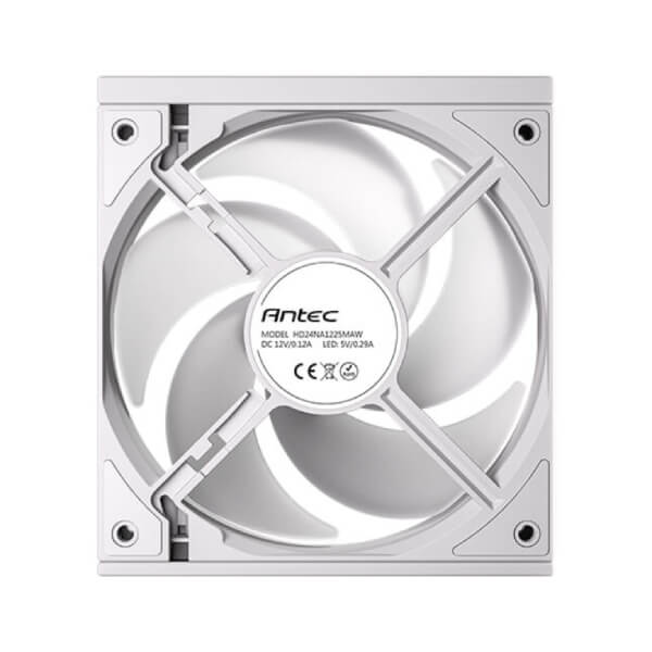 Antec Connect 120 Reverse ARGB White 120mm PWM Cabinet Fan (Triple Pack)